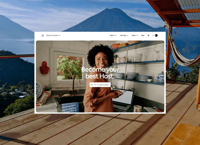 A video showing the Landing Page I've designed for Airbnb Host center