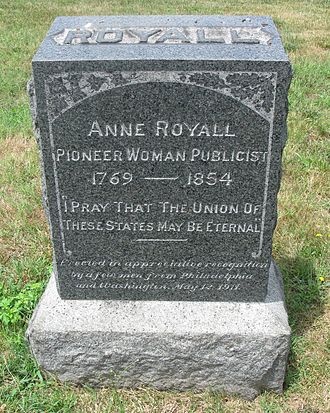 YourRoots Map_Surname_Famous People_Anne Royall