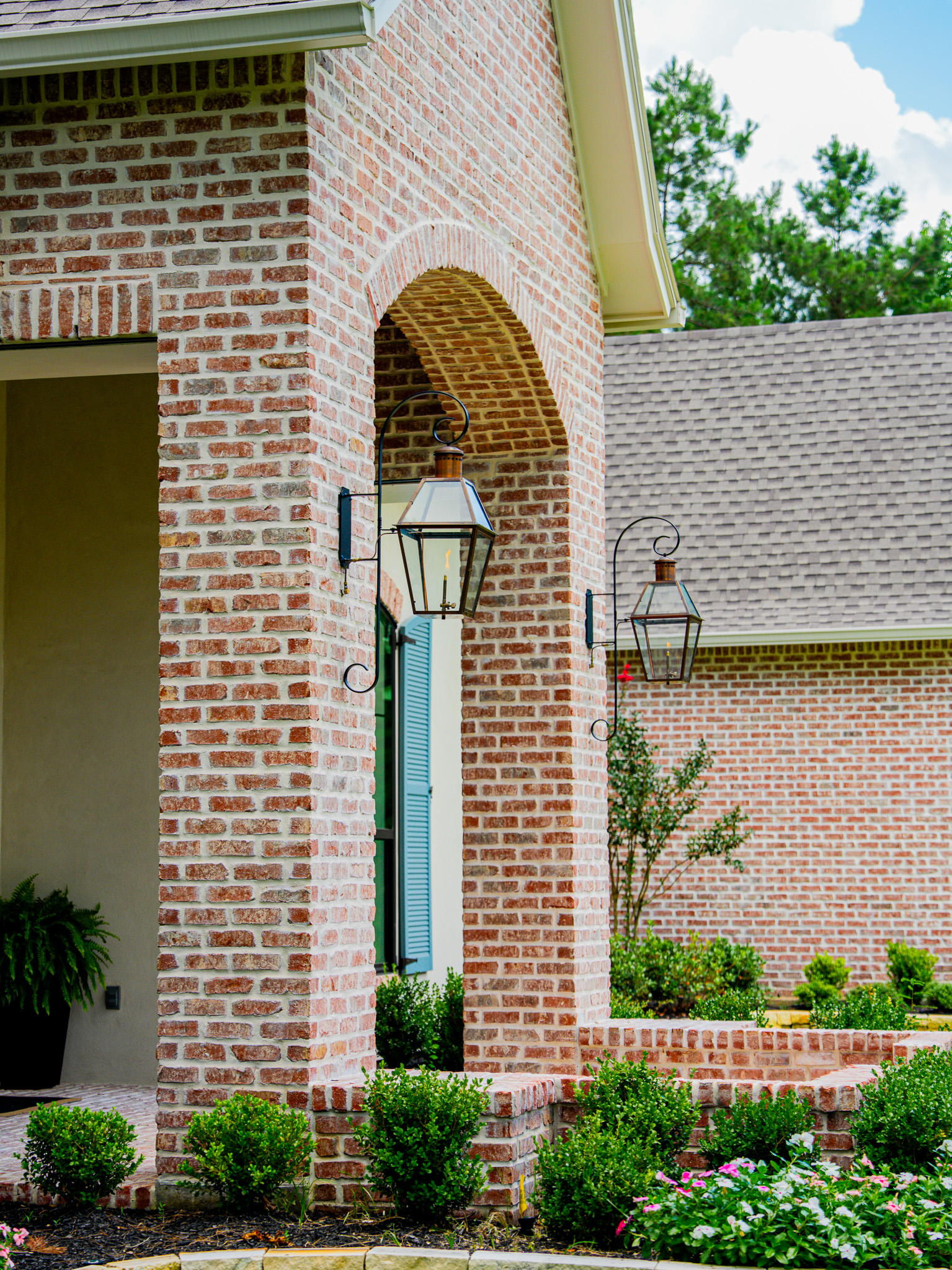 Custom Brick Home Entry