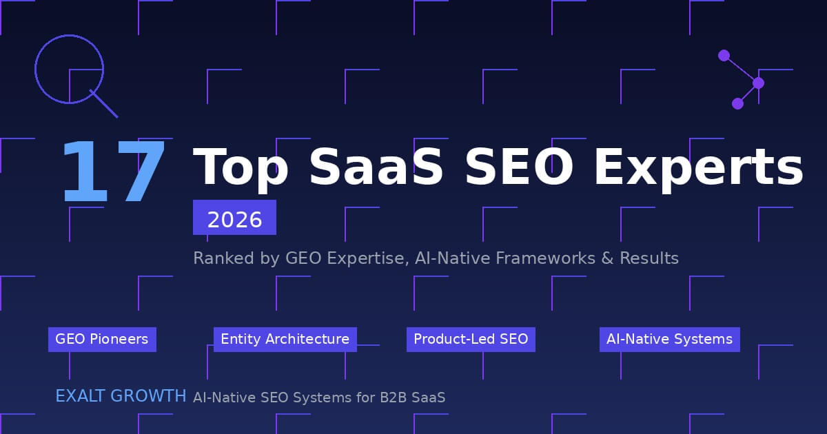 top 17 saas seo experts infographic