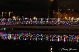 Idaho Falls Christmas lights along the river