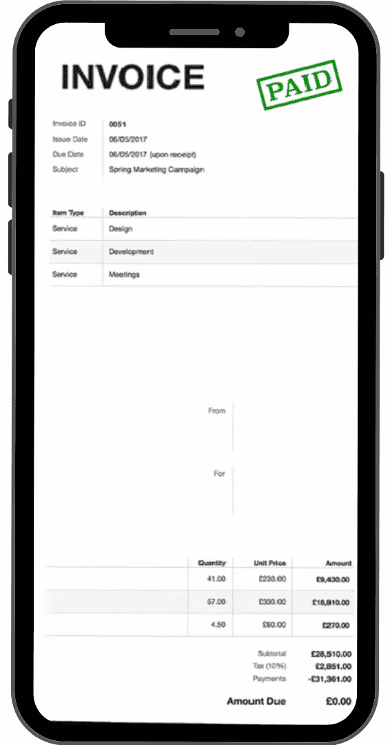 ShaBaas Pay Instant Invoice Payment Solution App