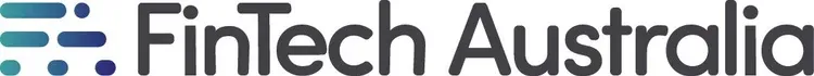 FinTech Australia logo with stylized blue and teal horizontal bars to the left of the text.