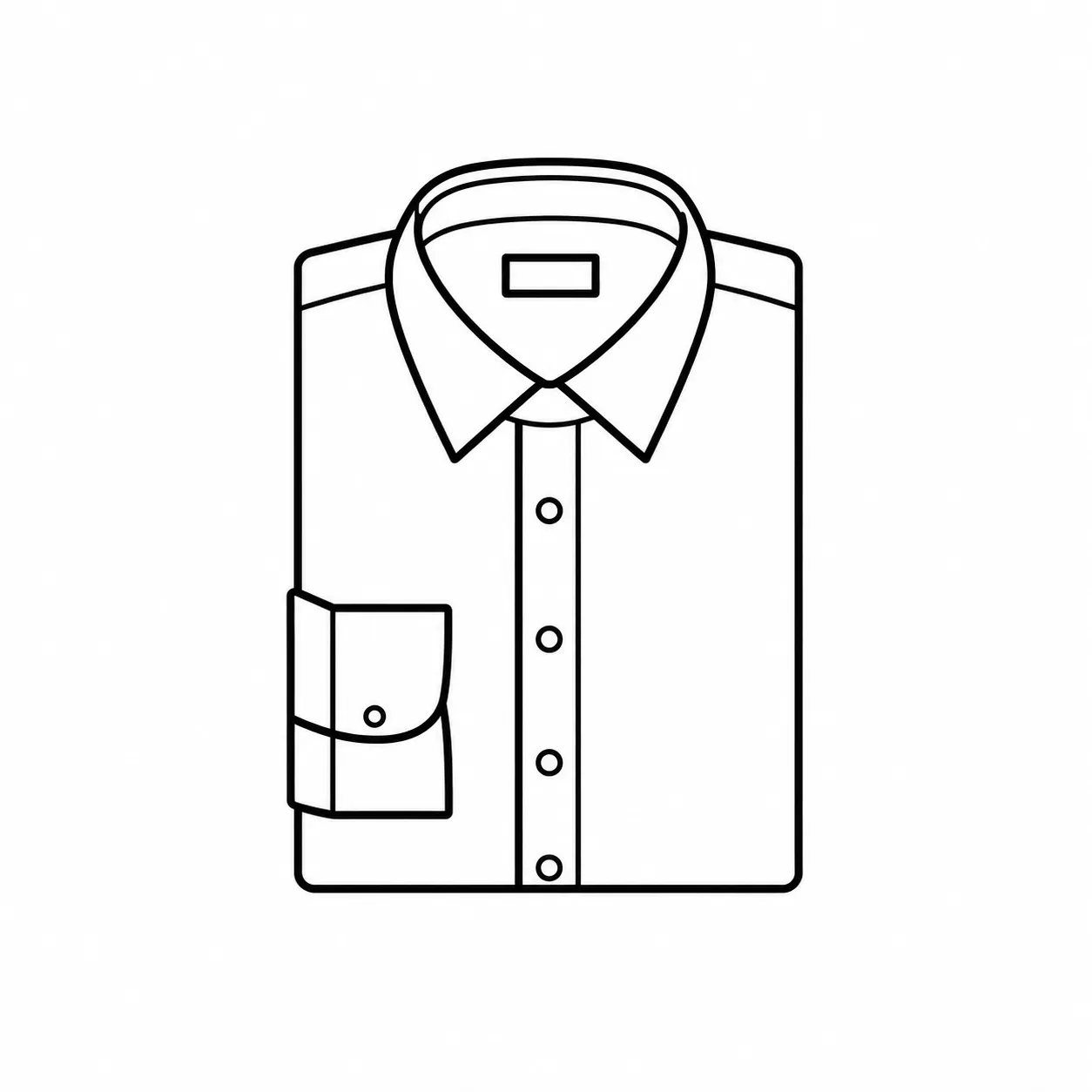 Icône chemise pliée pressing à Lyon avec nettoyage professionnel et entretien textile
