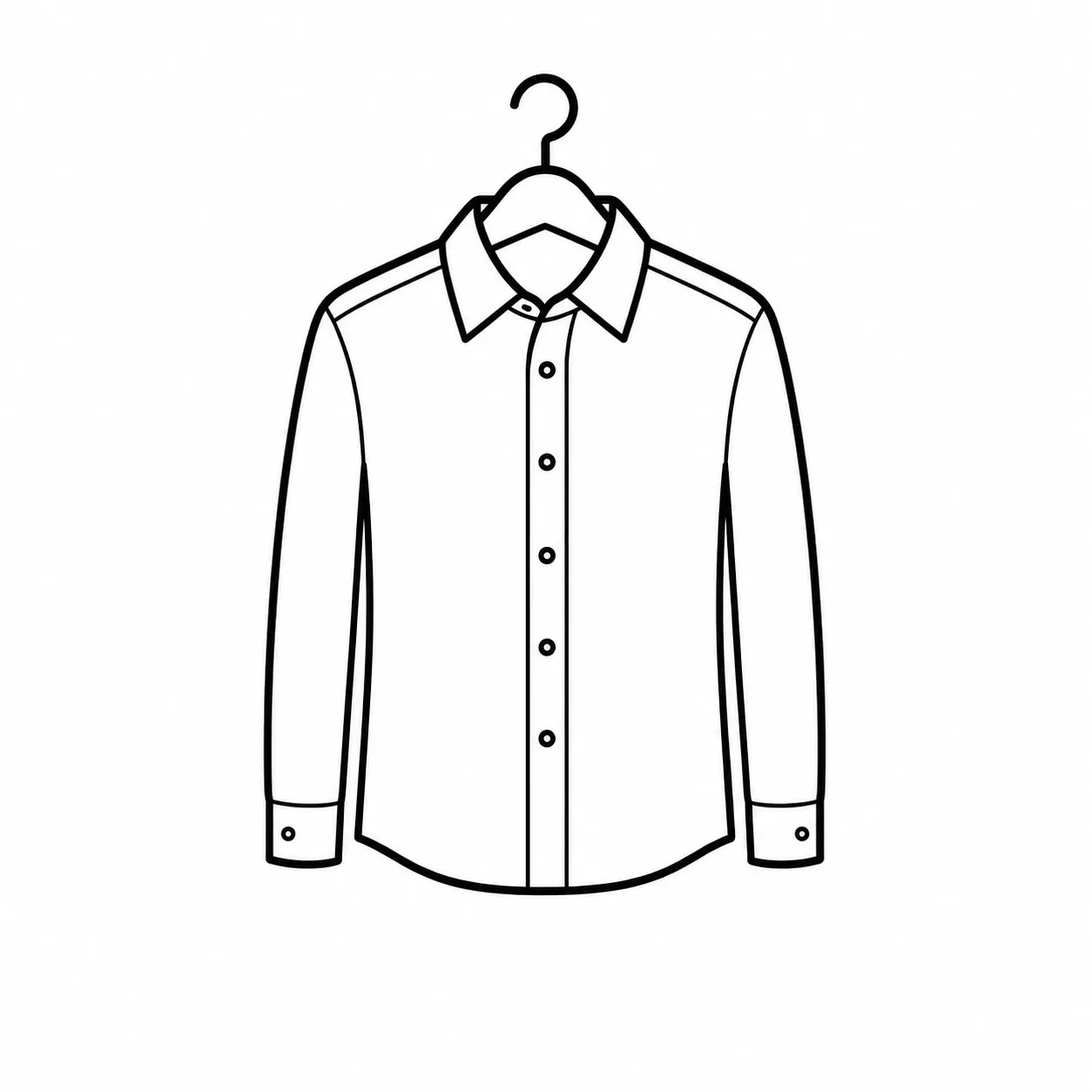 Icône chemise sur cintre pressing à Lyon avec nettoyage professionnel et entretien textile