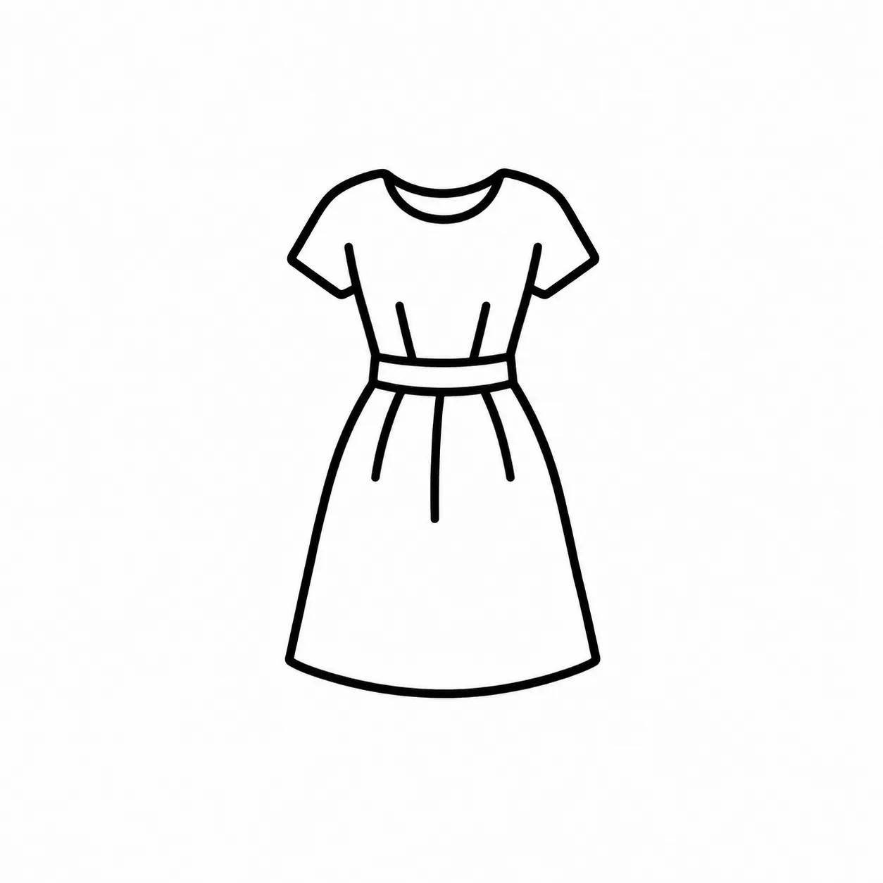 Icône robe courte pressing à Lyon avec nettoyage professionnel et entretien textile