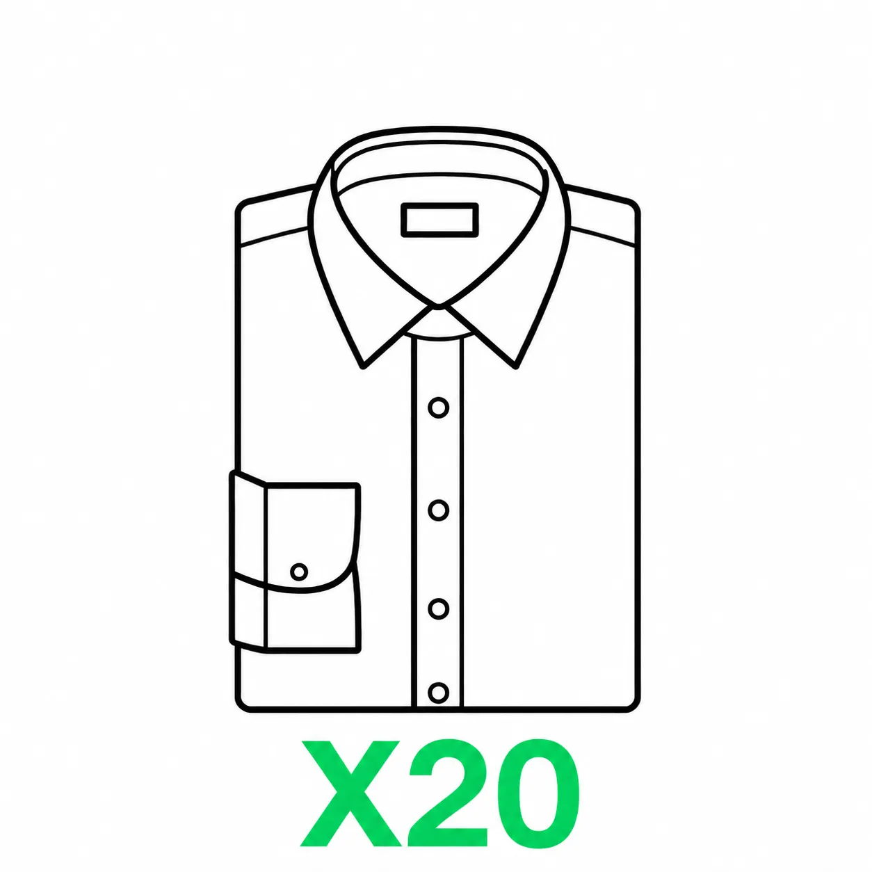 Icône 20 chemise pliée pressing à Lyon avec nettoyage professionnel et entretien textile