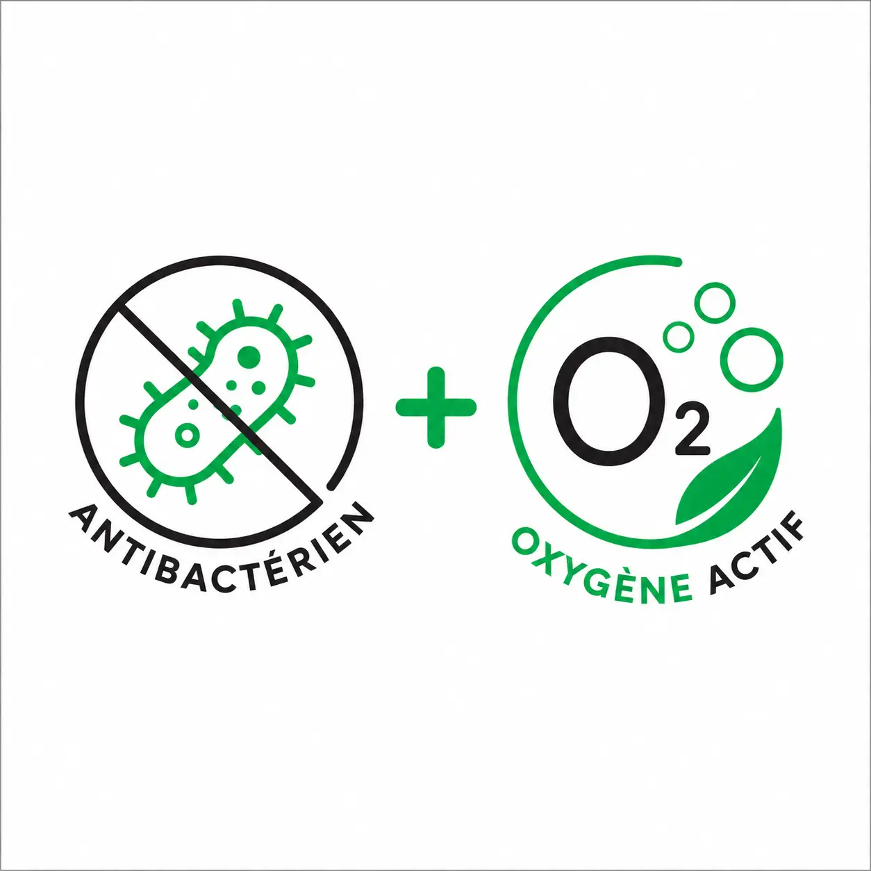 anti-bacterien et oxygène actif