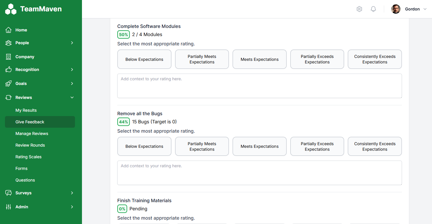 Dashboard mockup