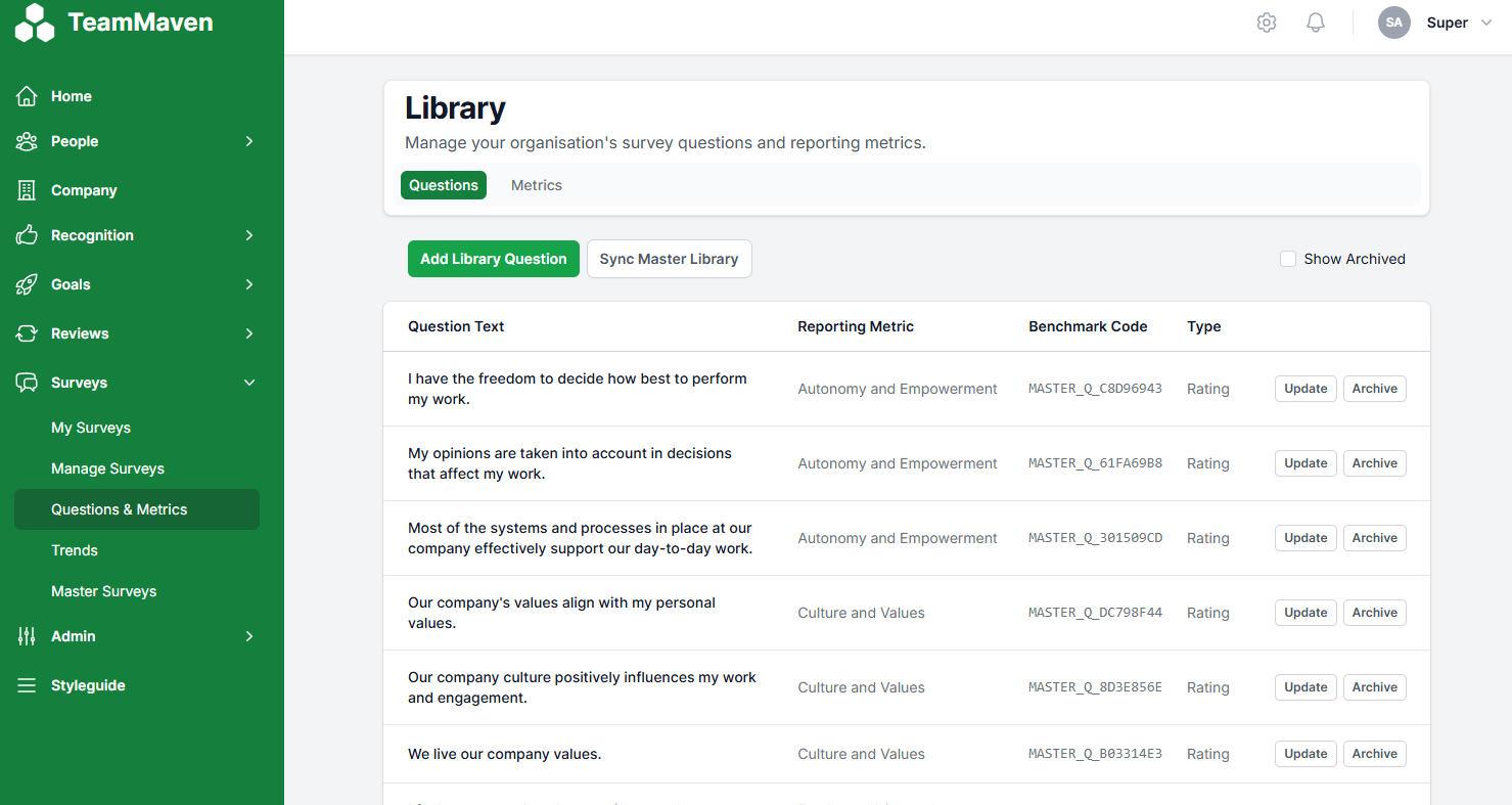 Dashboard mockup