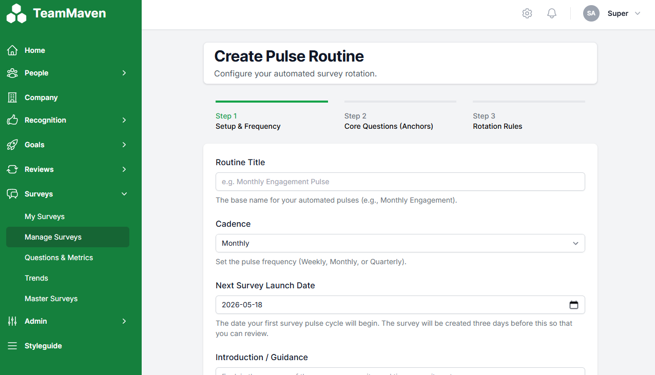 Dashboard mockup