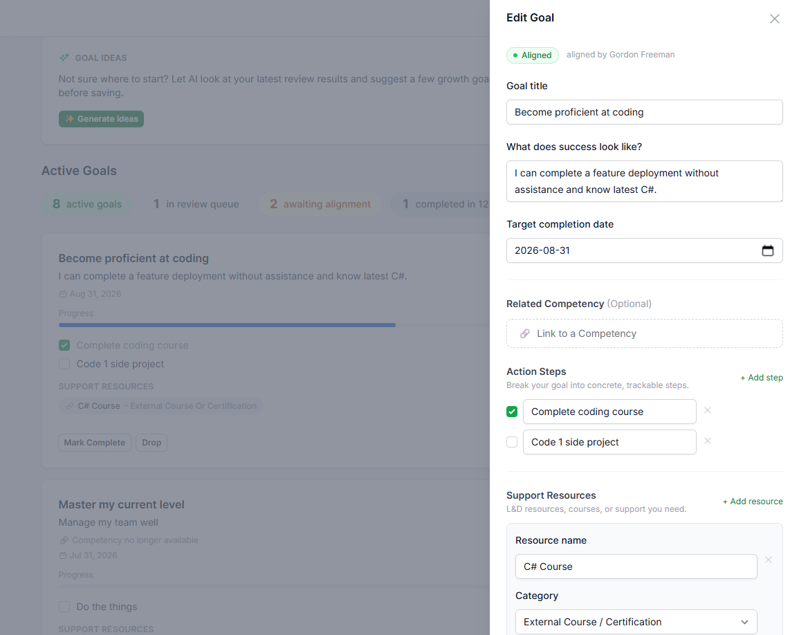 Dashboard mockup