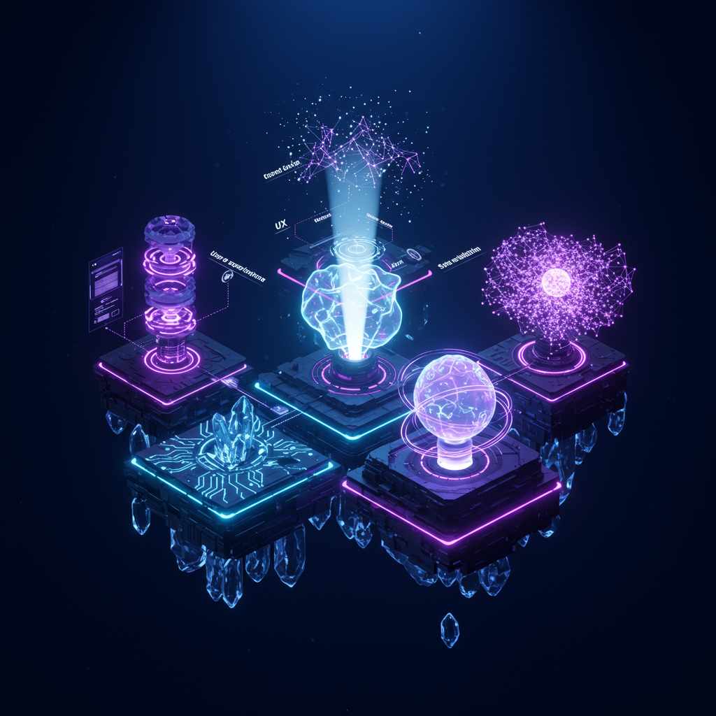 Illustration montrant les 5 piliers essentiels pour construire une stratégie digitale performante et durable.