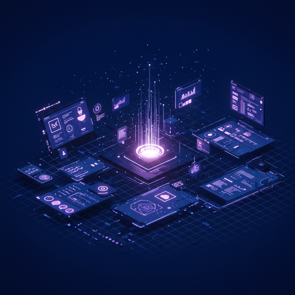 Illustration d’un Design System permettant d’harmoniser design, composants et expérience utilisateur sur un site web.