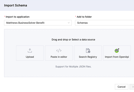 JSON Schema Import