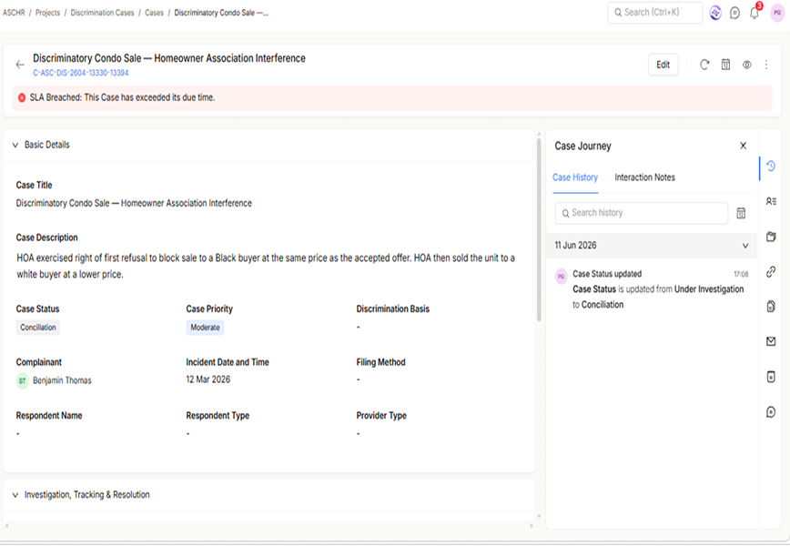 SLA & Task Management