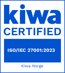 Et bilde av Styreplan AS sitt ISO 27001:2022-sertifikat fra Kiwa.