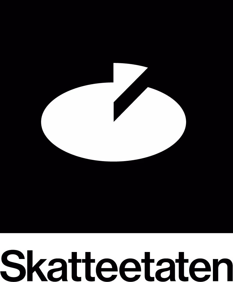 Skatteetatens logo i svart