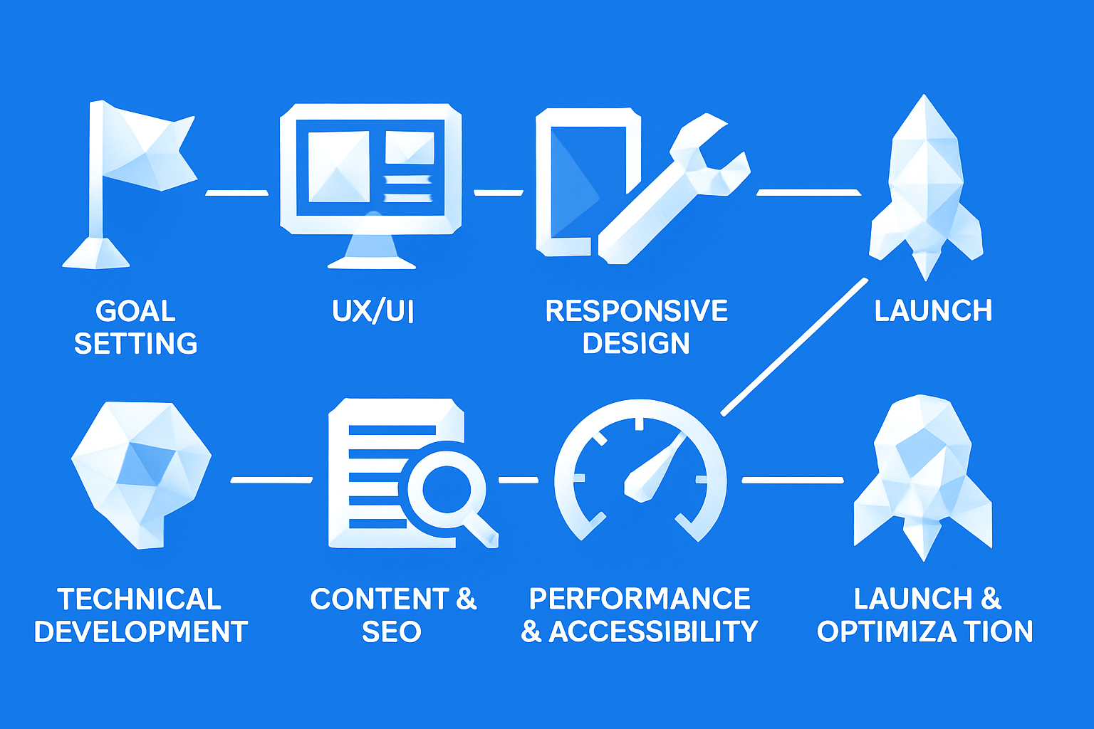 3. Die 7 wichtigsten Schritte zum erfolgreichen Webdesign-Projekt (2025)