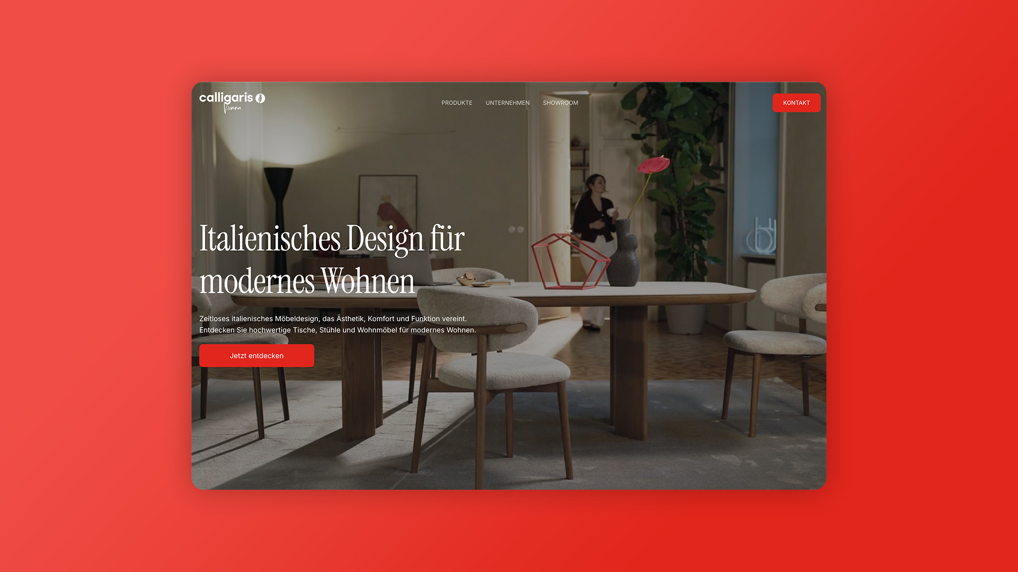 Calligaris Vienna | Webseite Referenz