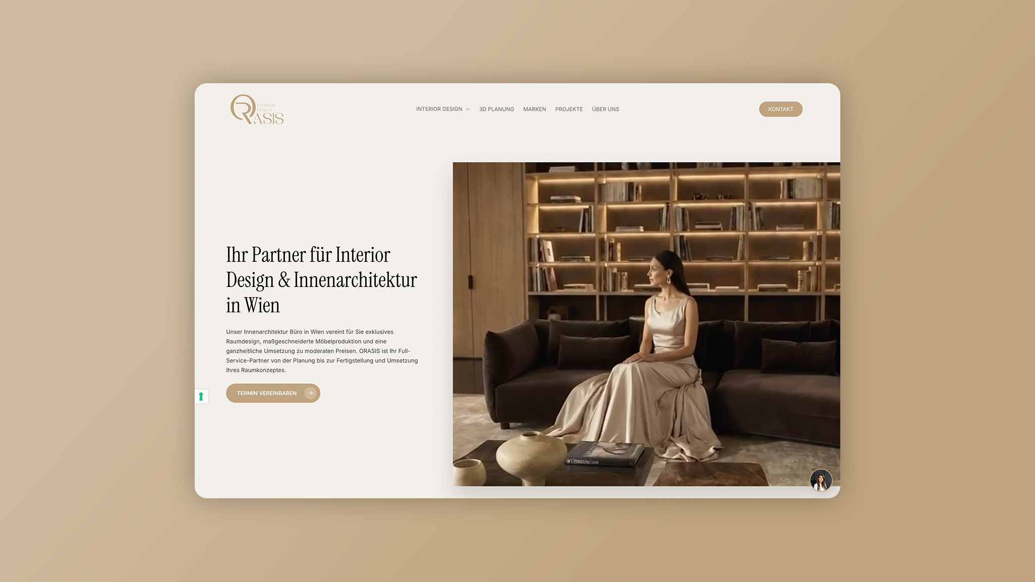 ORASIS Interior Design | Webseite Referenz