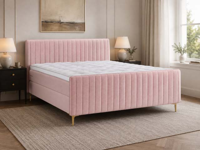 Roze stijlvolle boxspring van Cinderella