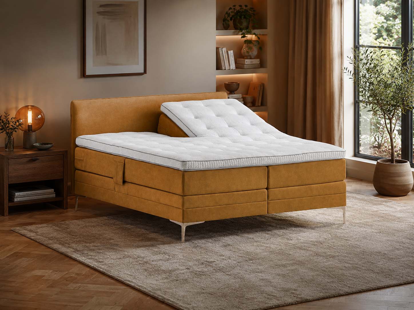 Boxspring elektrisch verstelbaar van Cinderella
