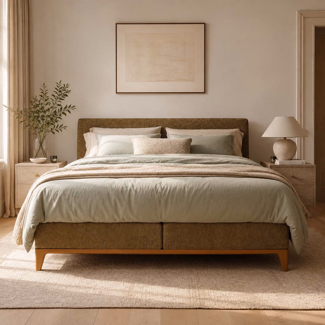 Auping boxspring met tijdloze uitstraling