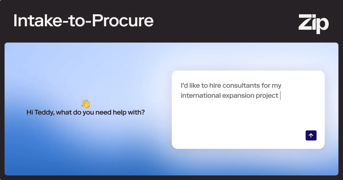 Control Spend with Intake-to-Procure | Zip