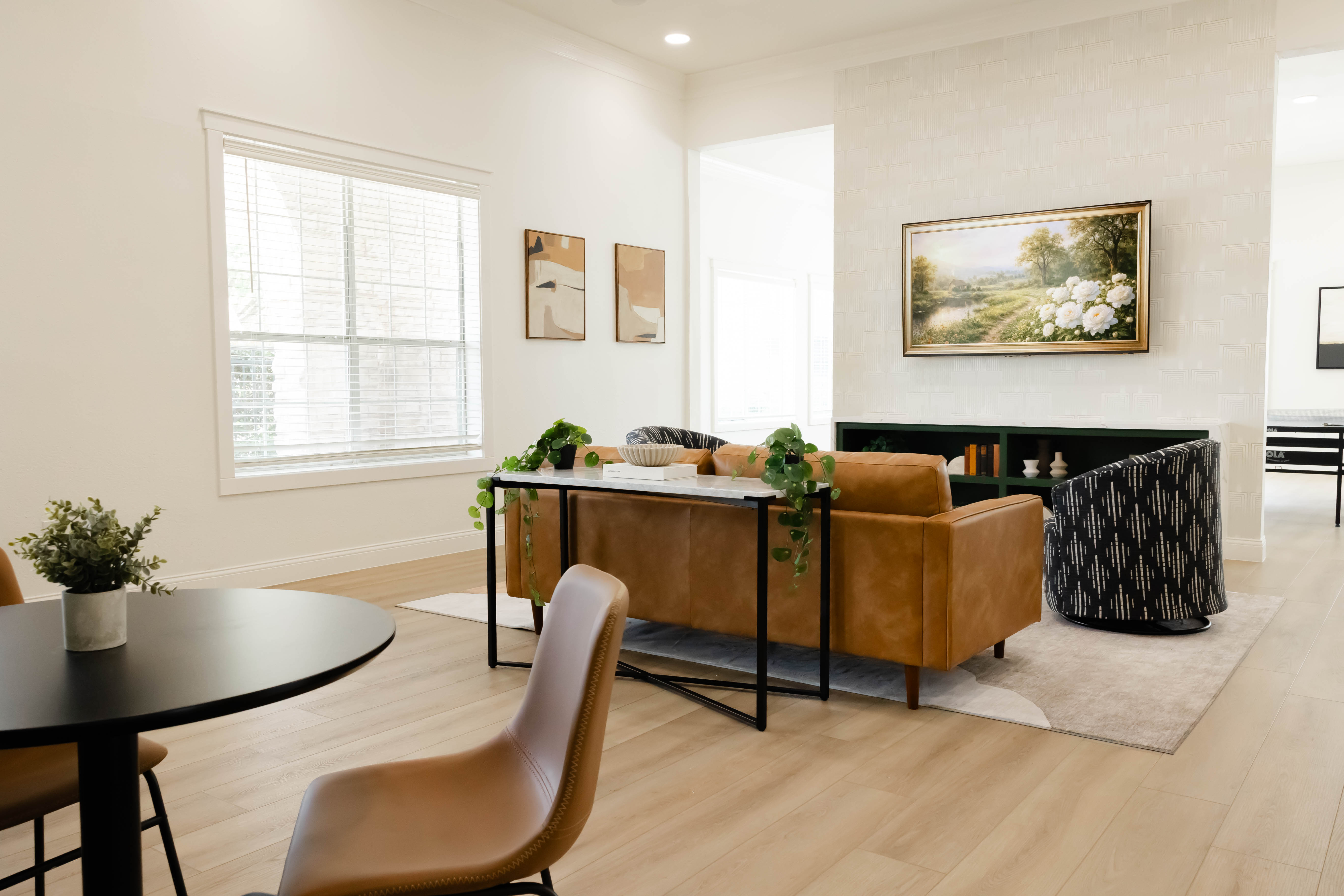 Lounge area in clubhouse