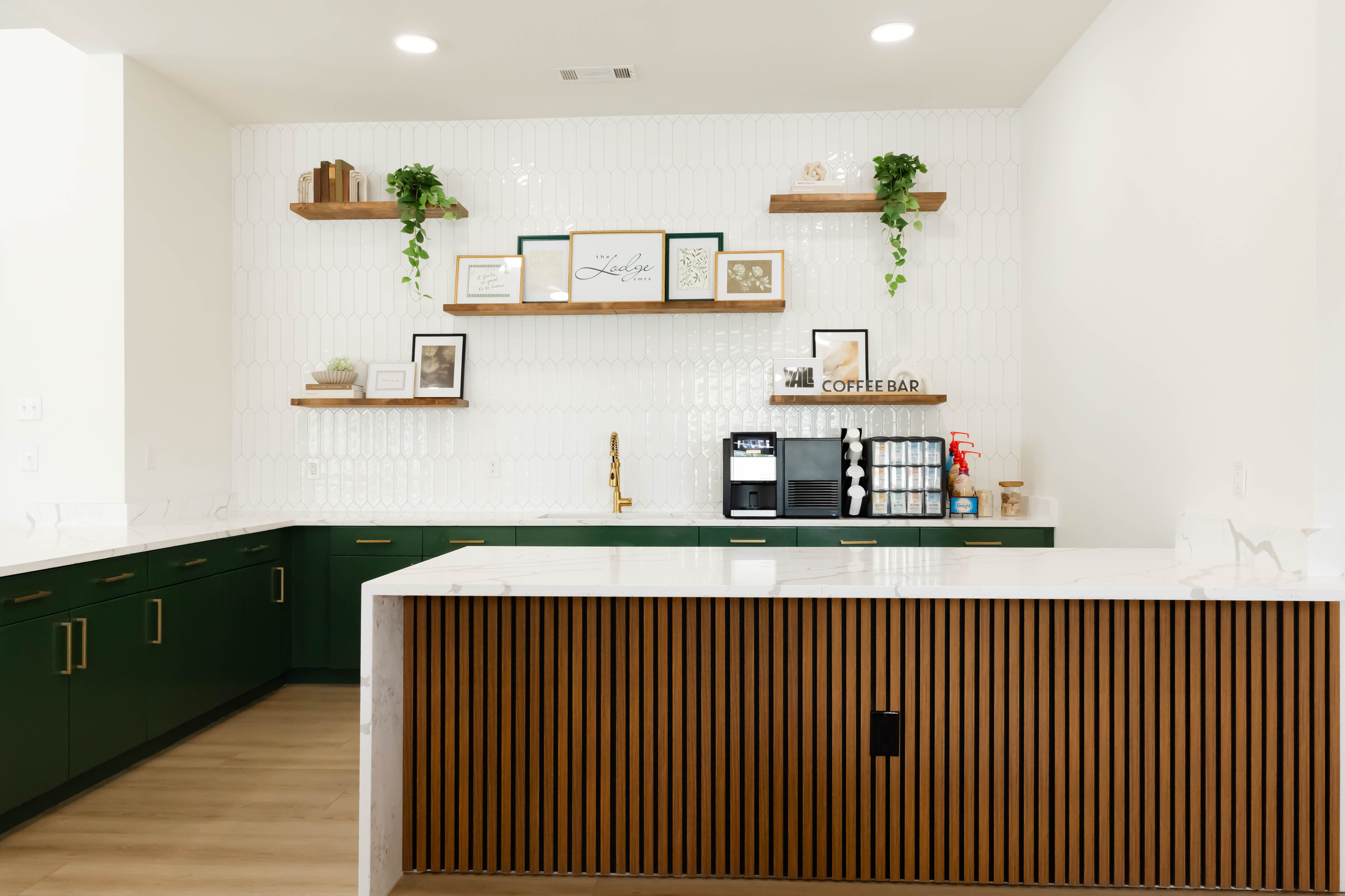 Coffee space in clubhouse