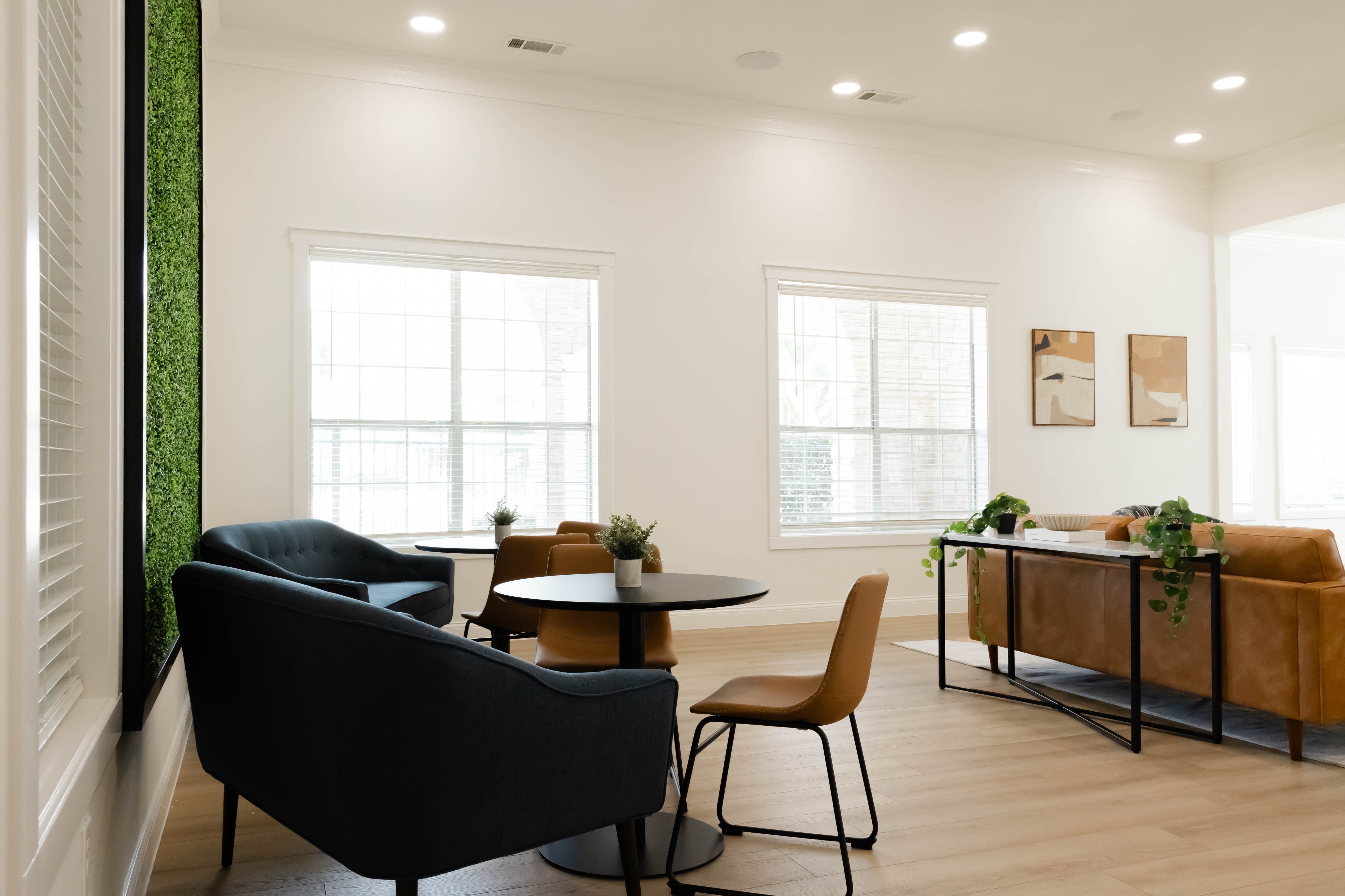 Lounge area in clubhouse