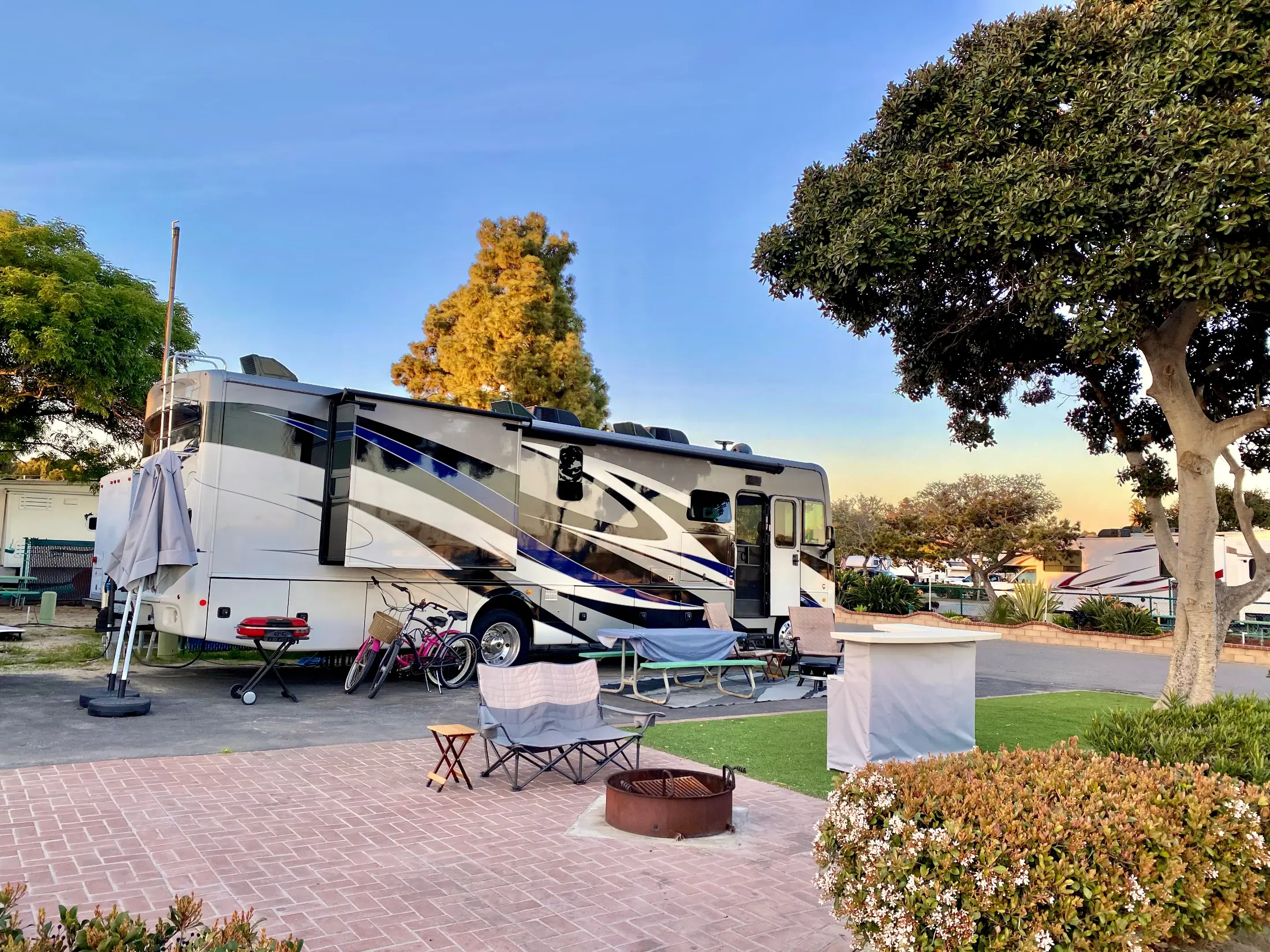 RV in park in Odessa, TX