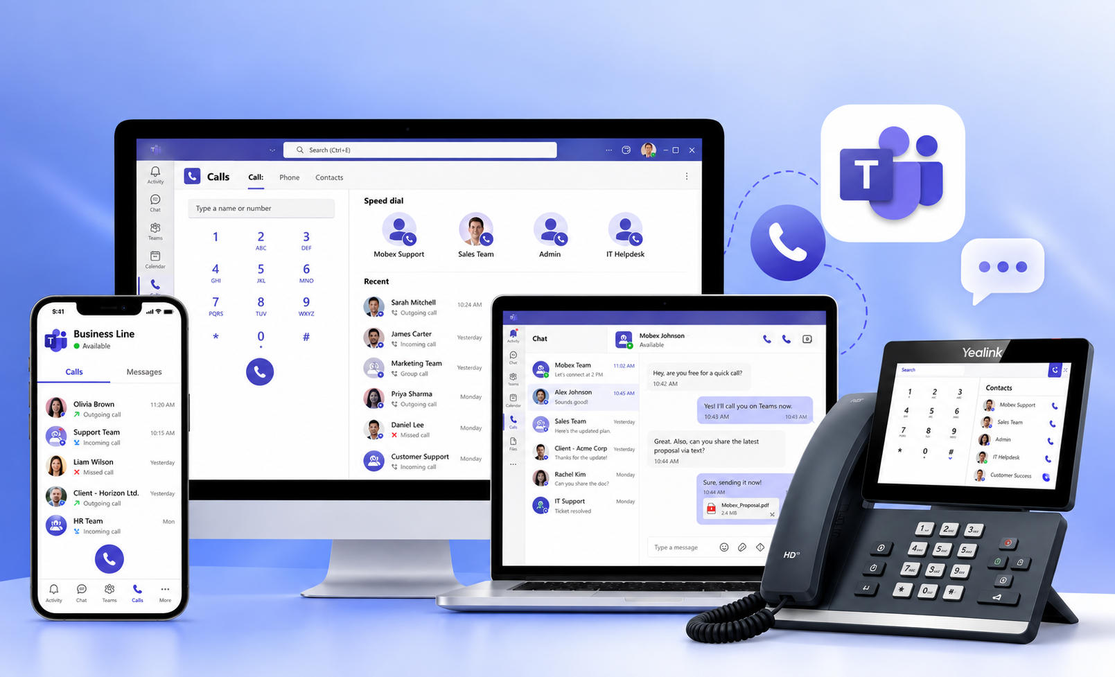 Business team collaborating on a video call