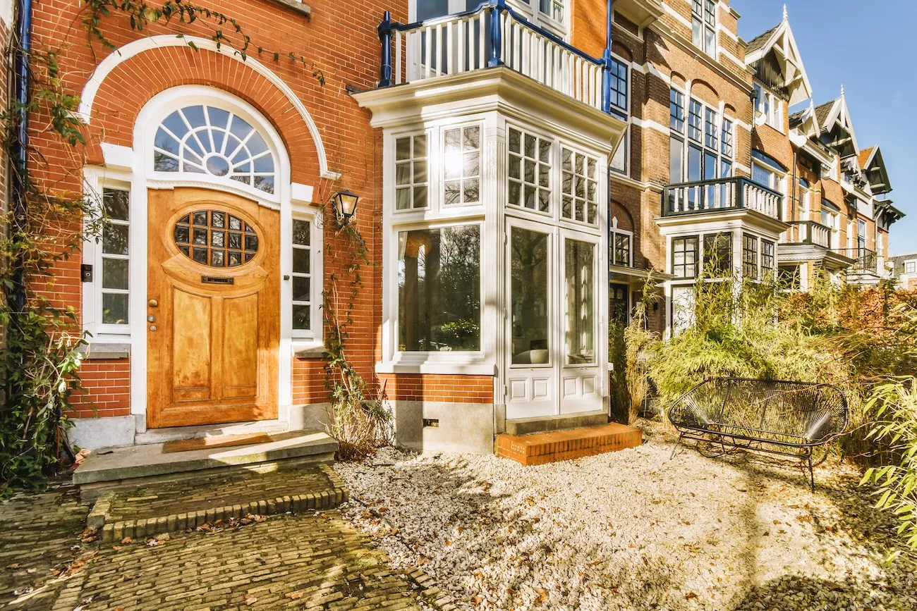Traditional UK home with double-glazed windows. 