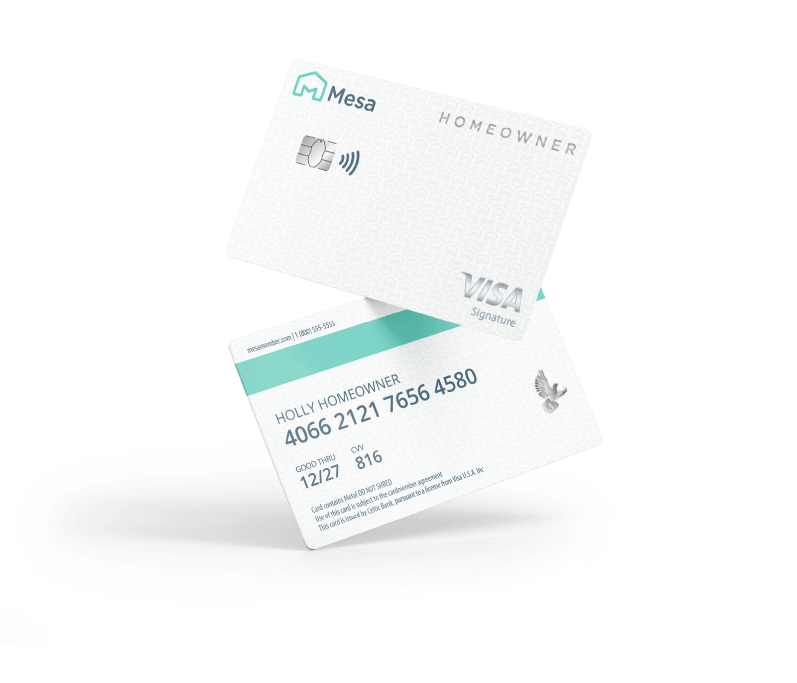 Mesa App and Credit Card