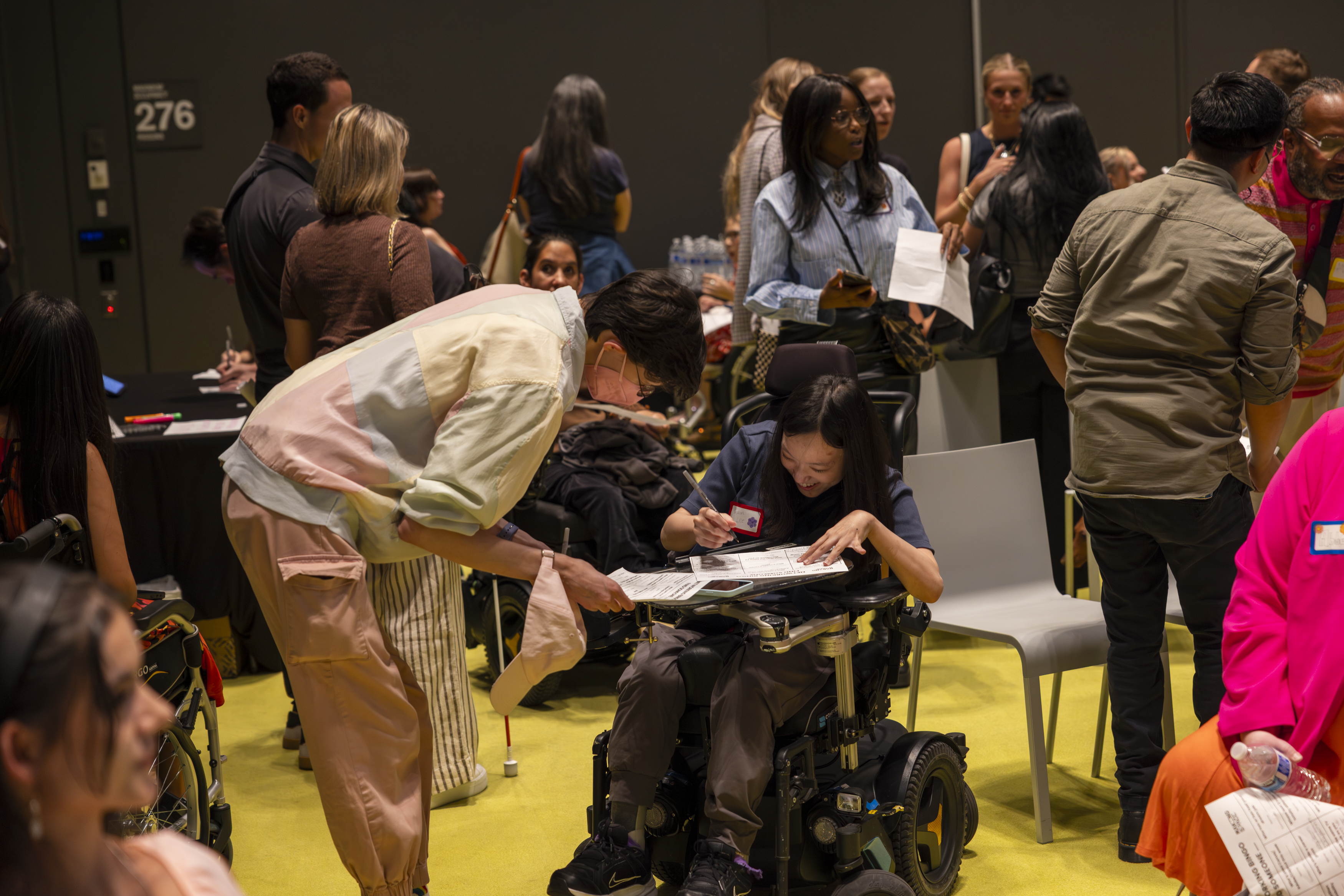 a group of disabled professionals at an event