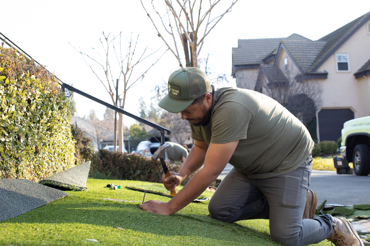 Artificial turf lawn in Sacramento, CA by Total Turf landscaping company