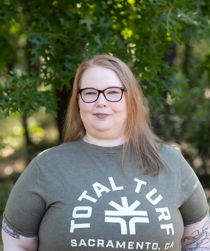 Steph from the Total Turf office