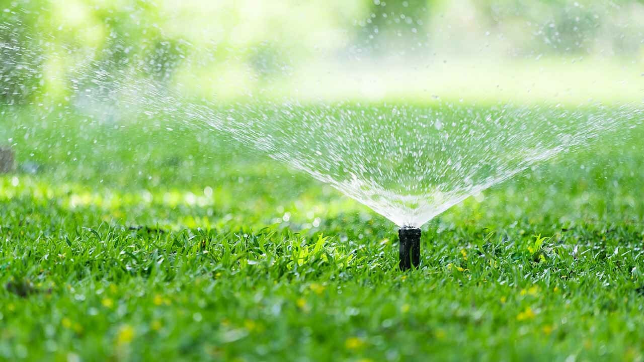 Irrigation sprinkler heads and fittings of the type capped and removed before artificial turf is installed