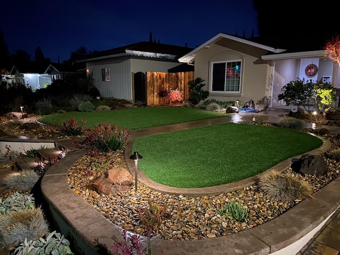Artificial turf installation by Total Turf in Galt, California