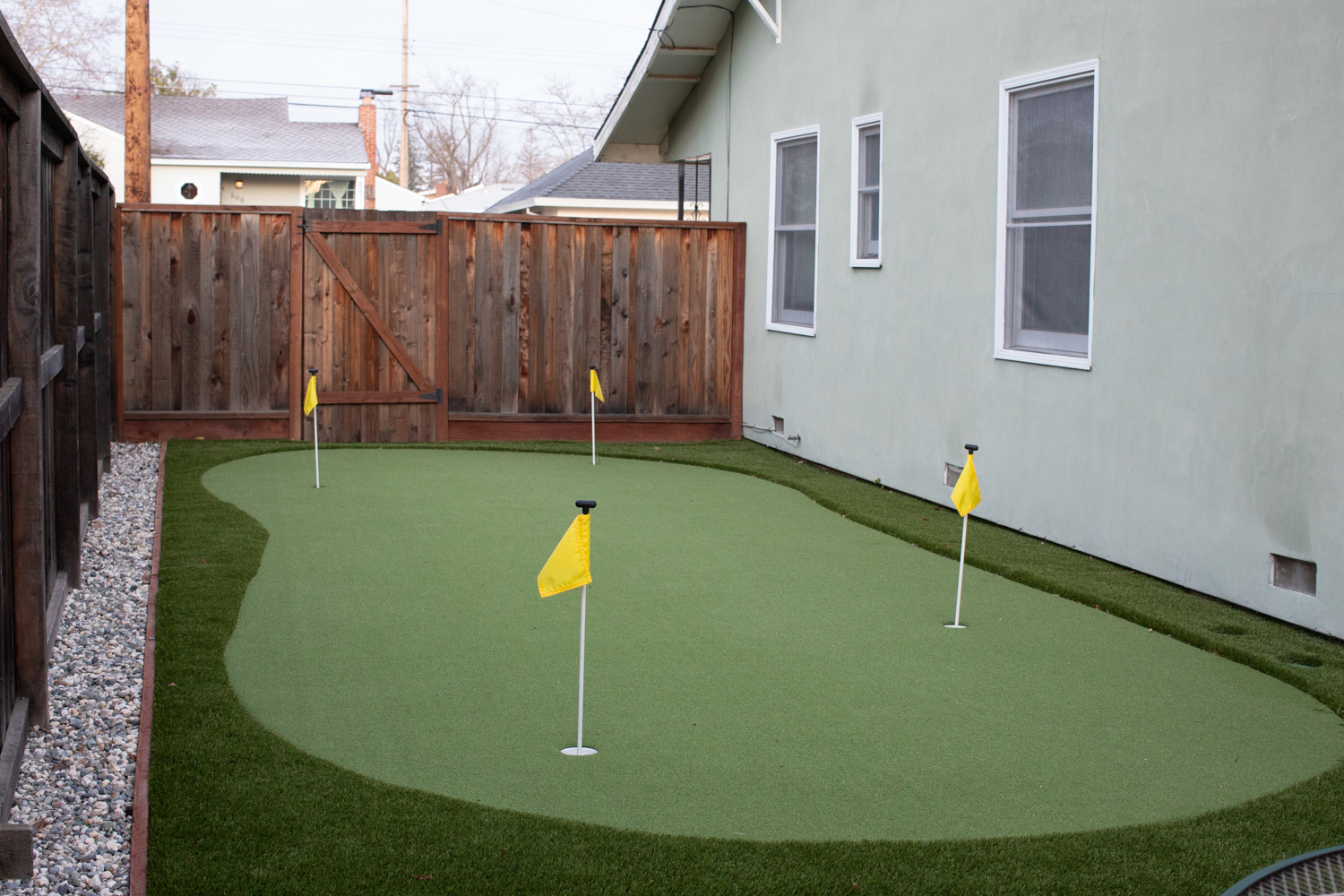 Artificial turf installation by Total Turf in North Highlands, California