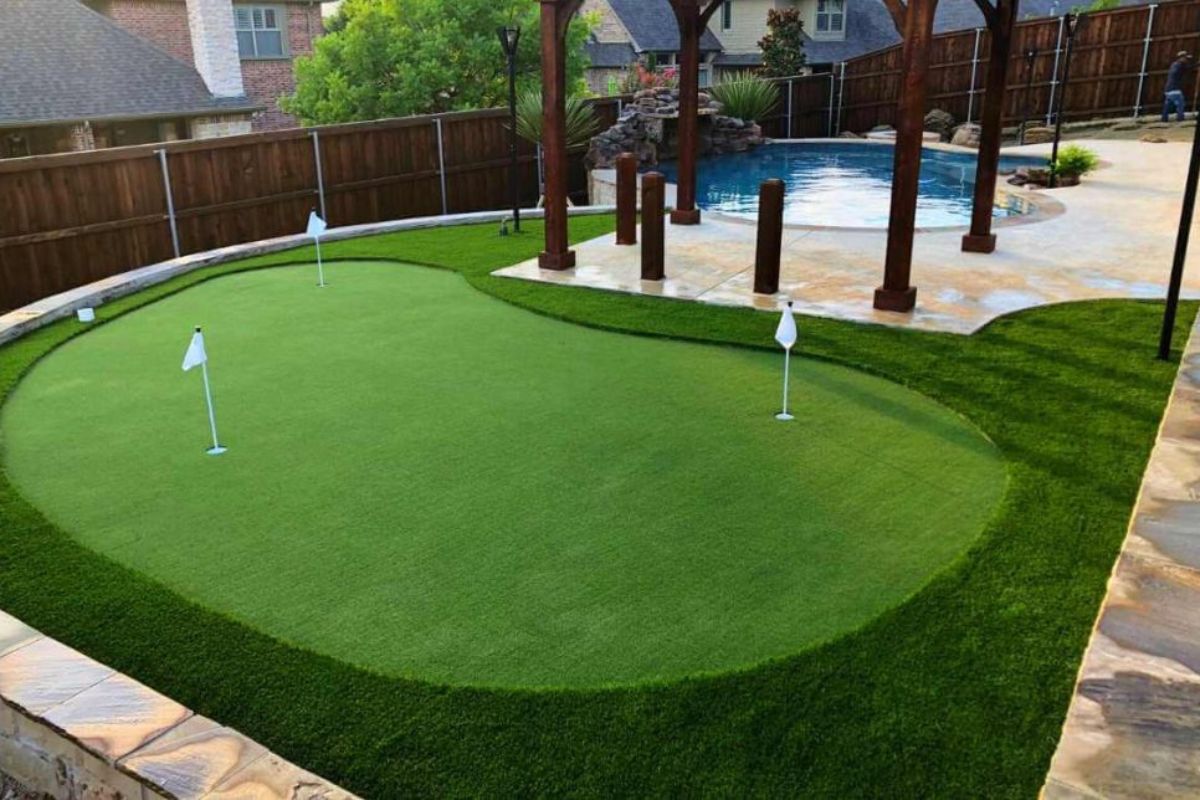 Artificial turf installation by Total Turf in Lincoln, California