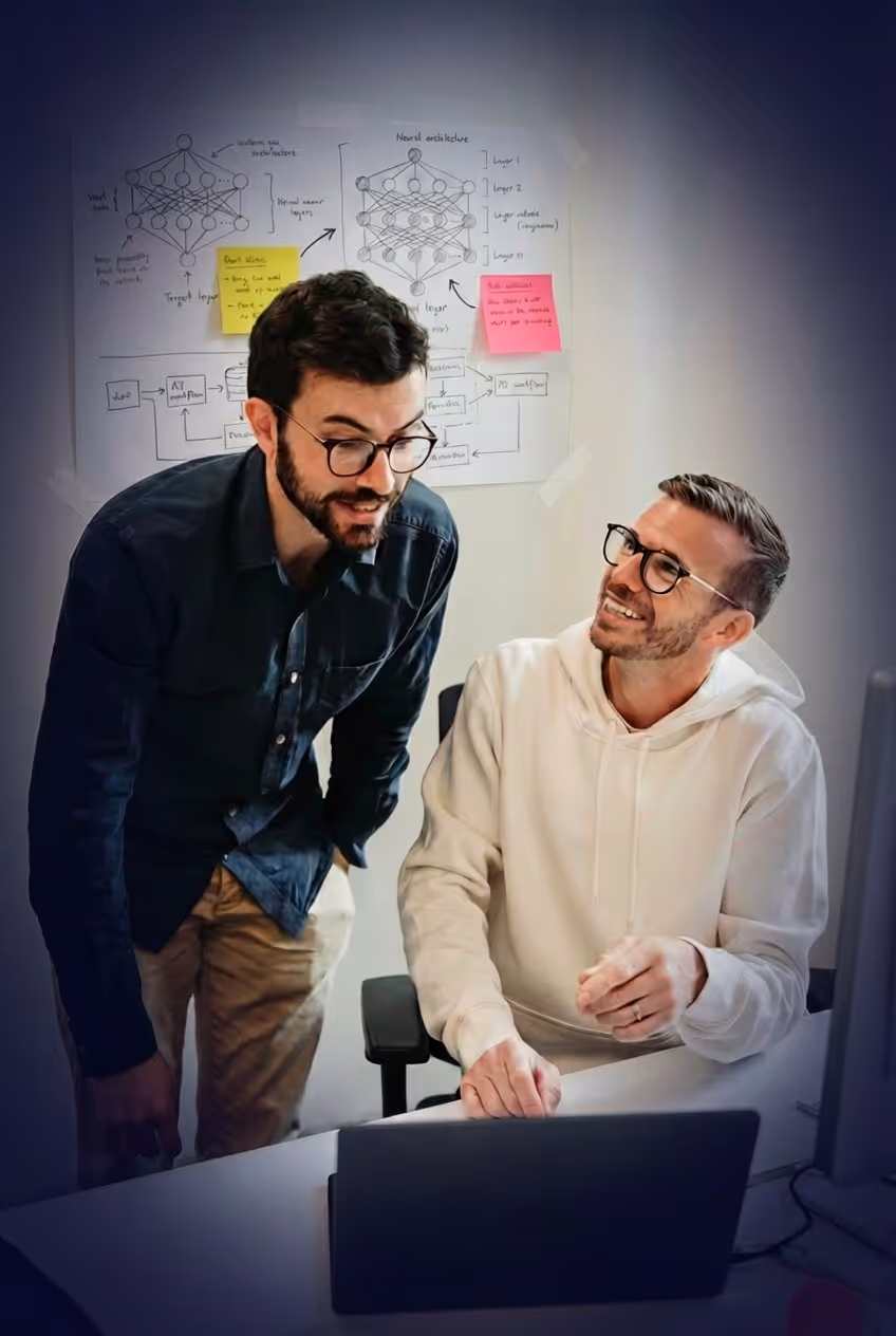 Hayden Judd working with a client