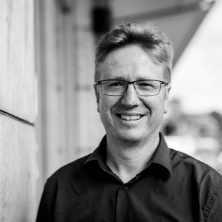 Dude working in a bean bag