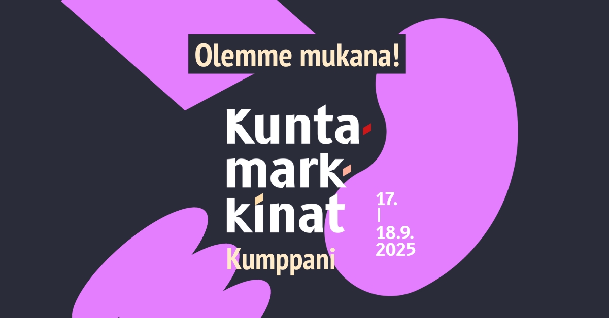 Olemme mukana. Kuntamarkkinat kumppani 17.-18.9.2025
