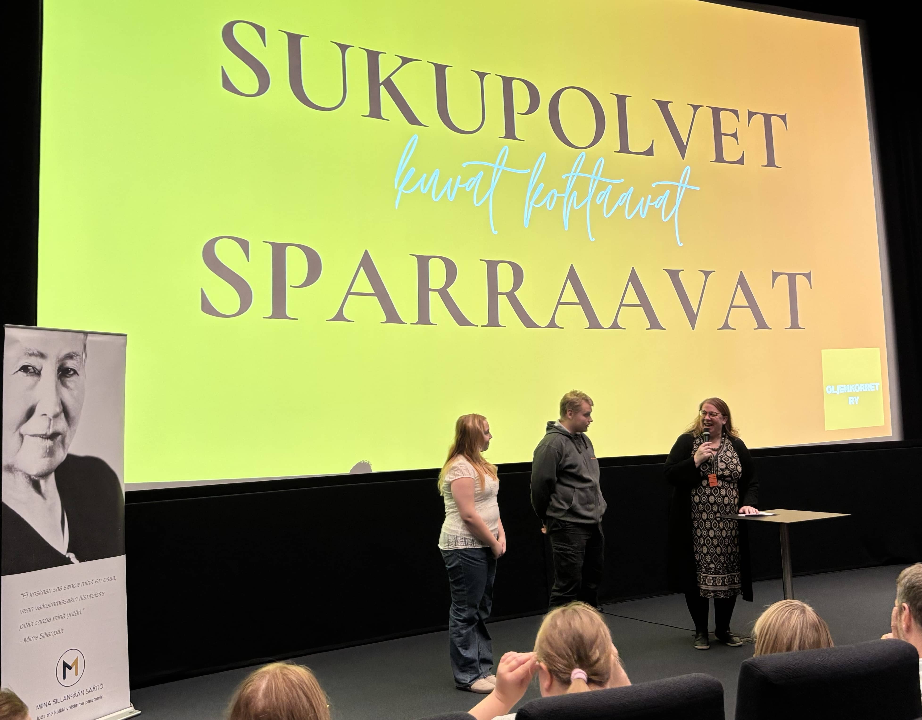 Sukupolvet sparraavat.