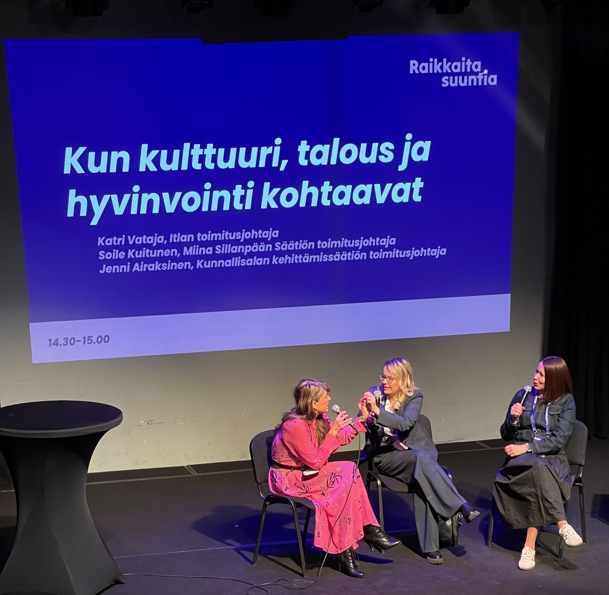 Jenni Airaksinen, Soile Kuitunen ja Katri Vataja.