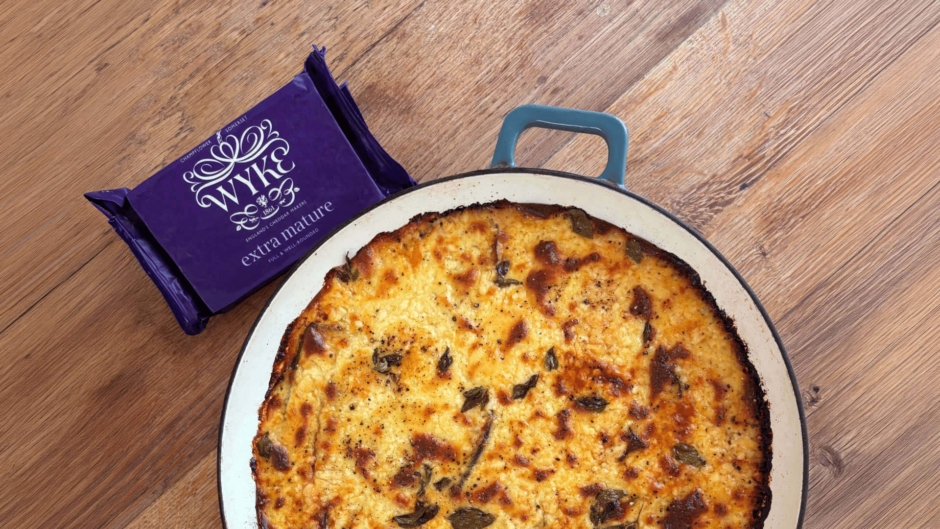 Cheesy Layered Aubergine Moussaka with Lentils
