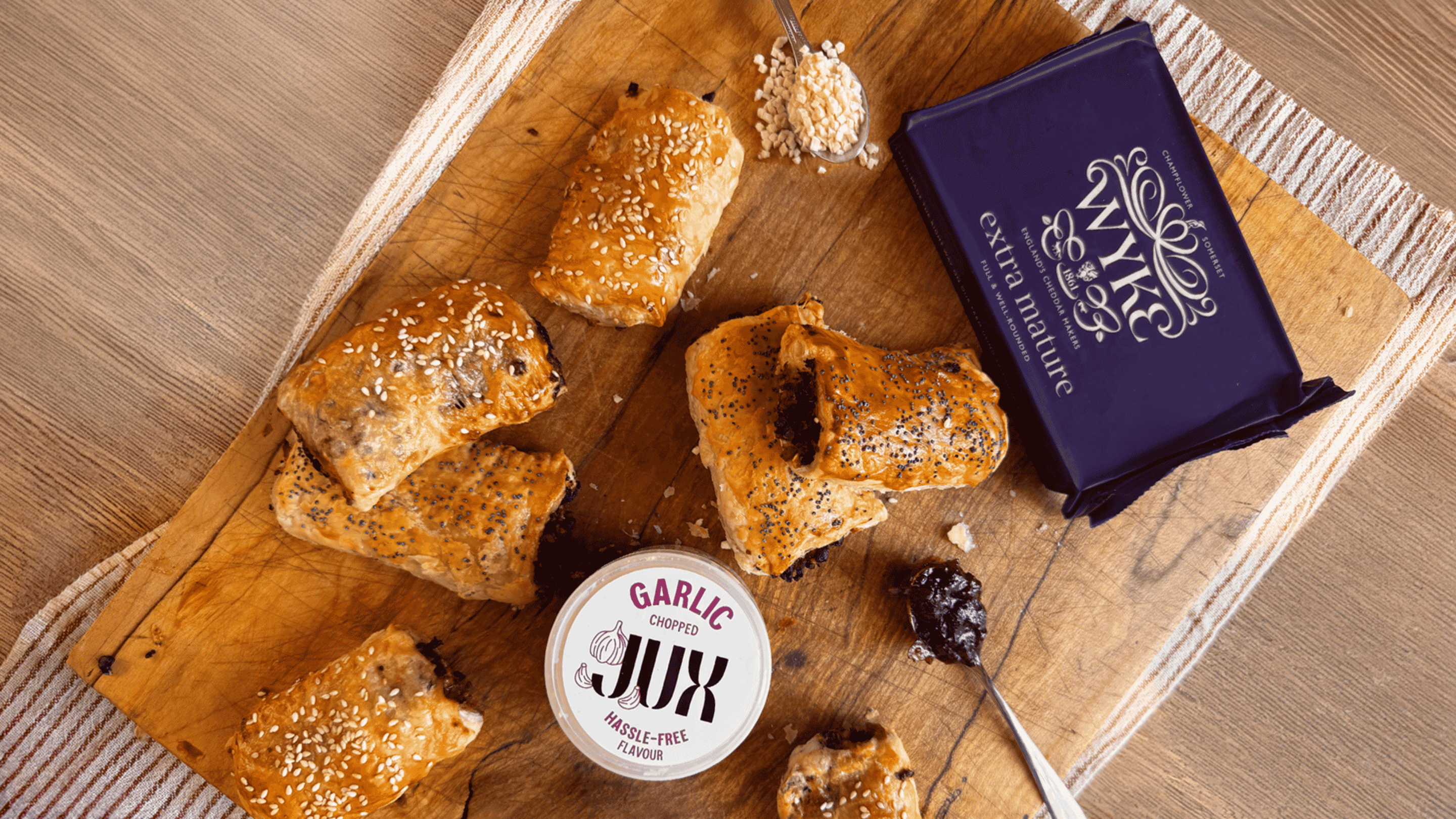 Mushroom & Cheddar Sausage Rolls